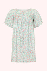 Andi Puff Dress- Tall in Cornflower Meadow