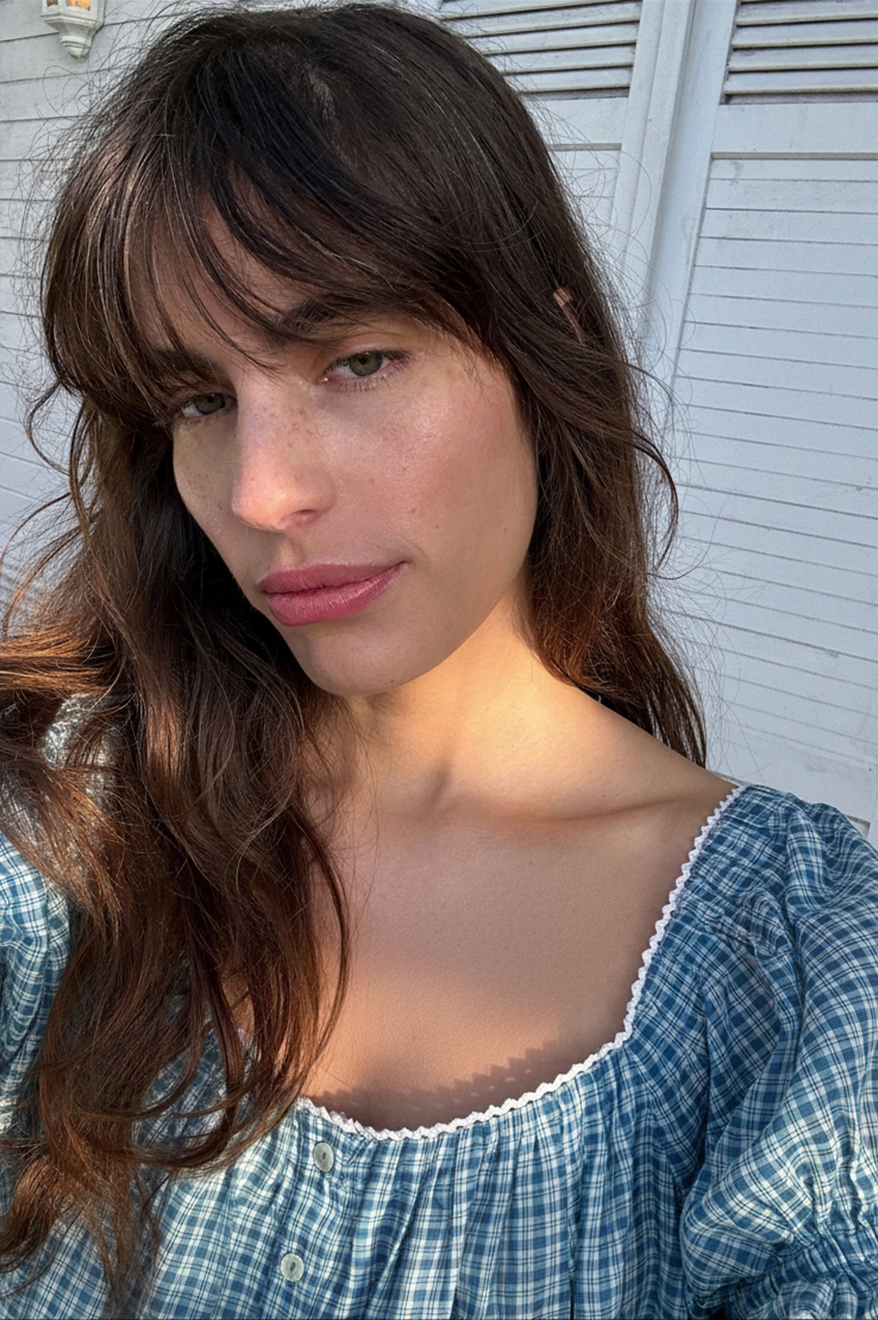 Naya Mini Dress in Livia Blue Gingham