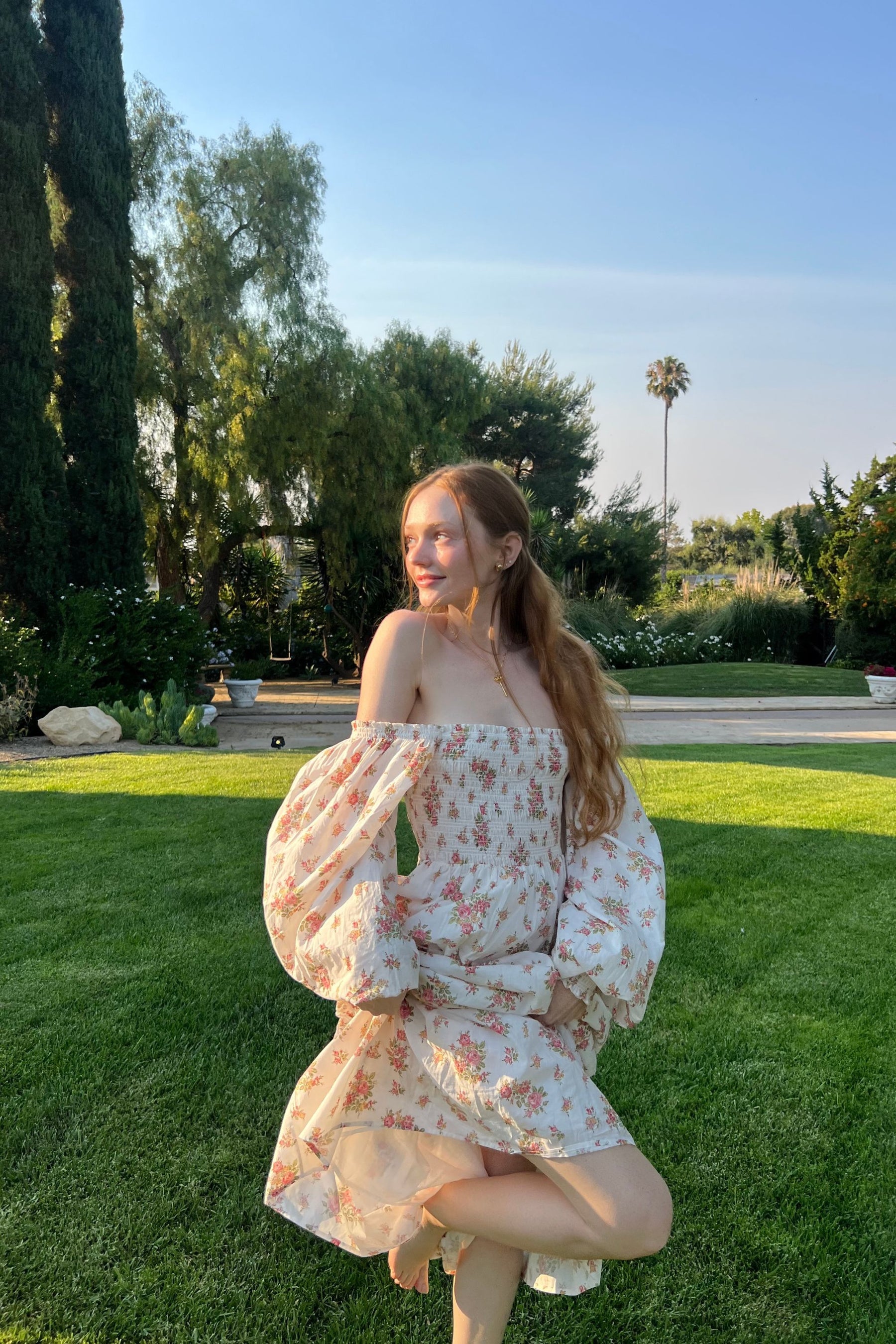 Jane Dress in Della Floral Blush