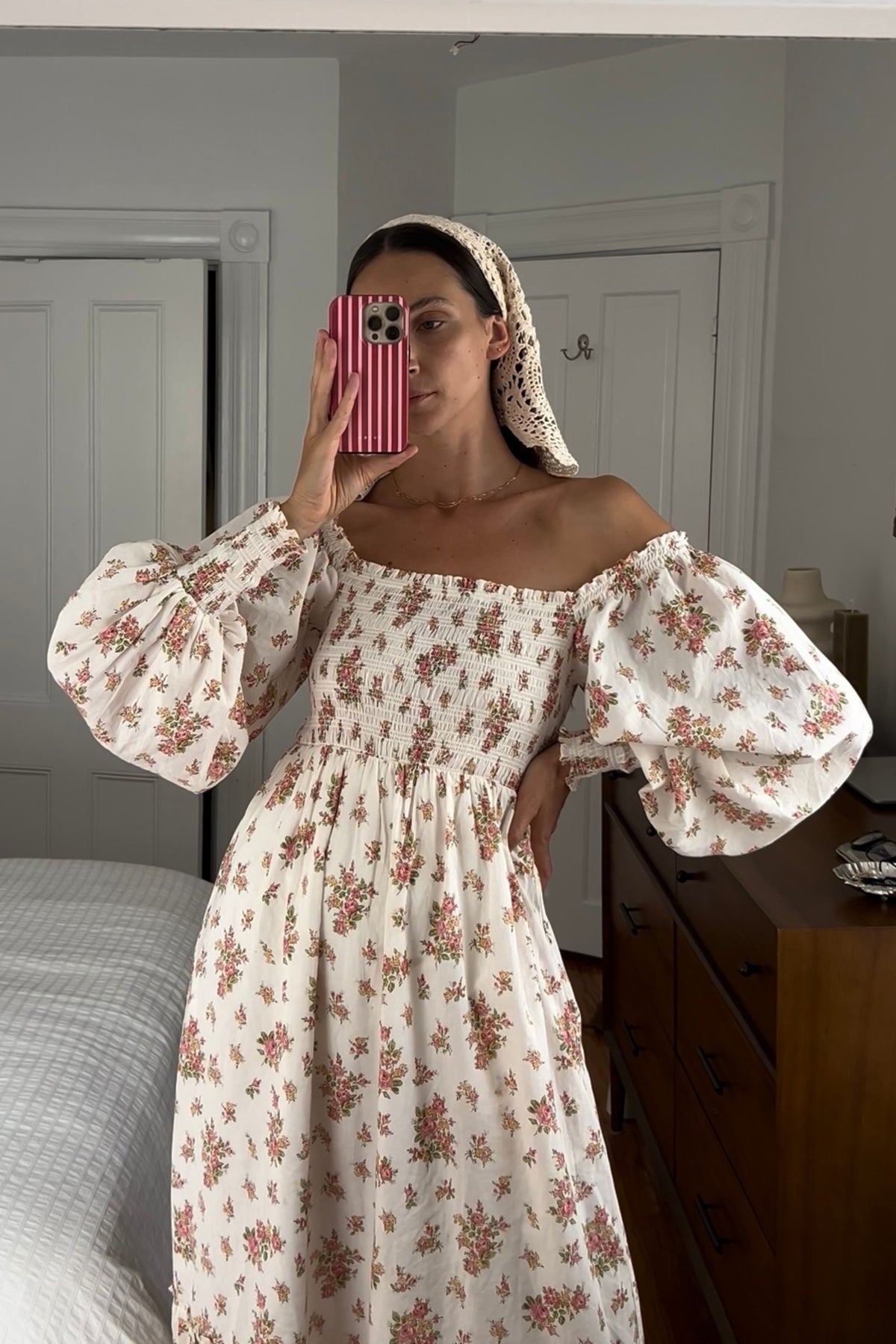Jane Dress in Della Floral Blush