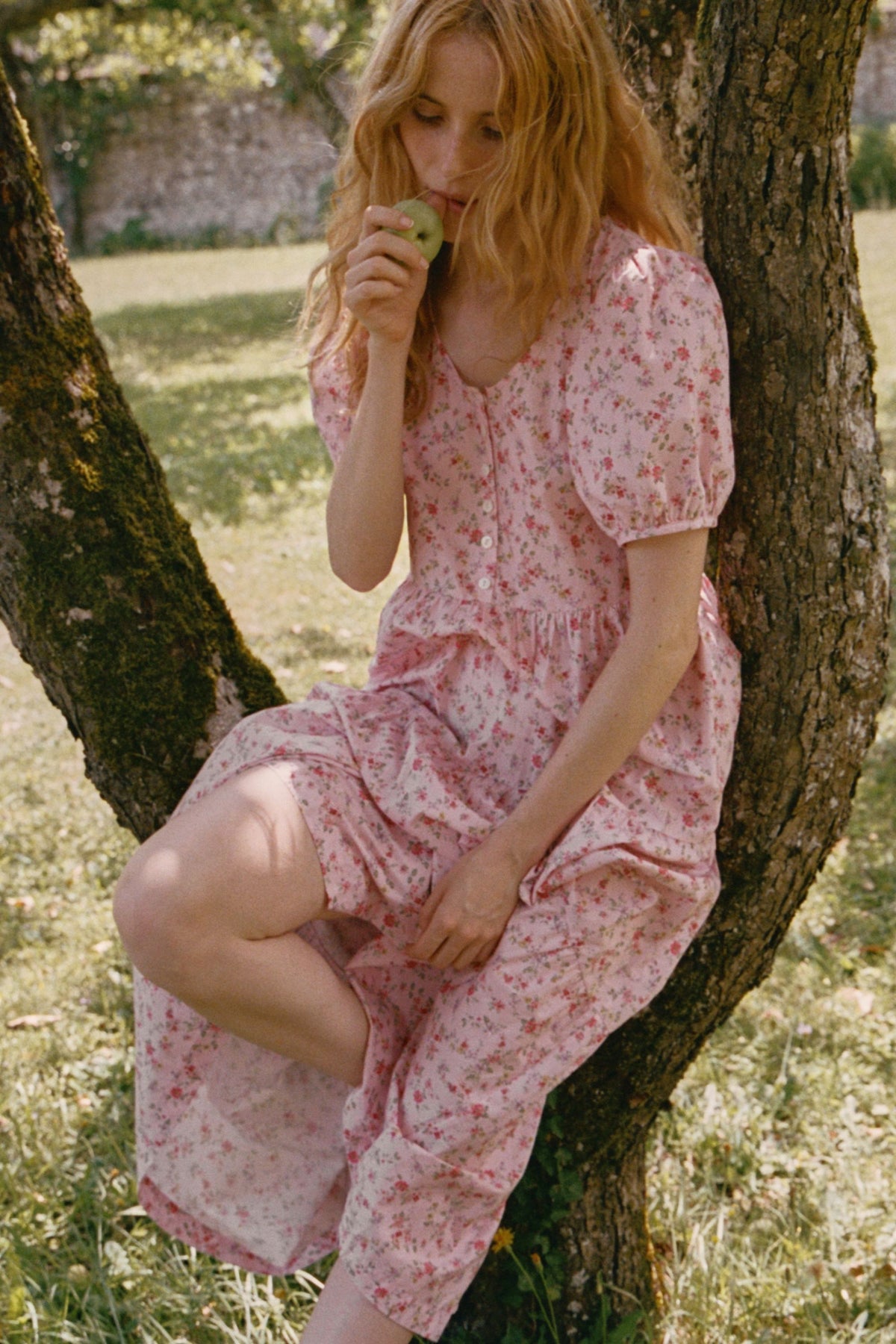 Lola Day Dress in Blossom Pink Floral