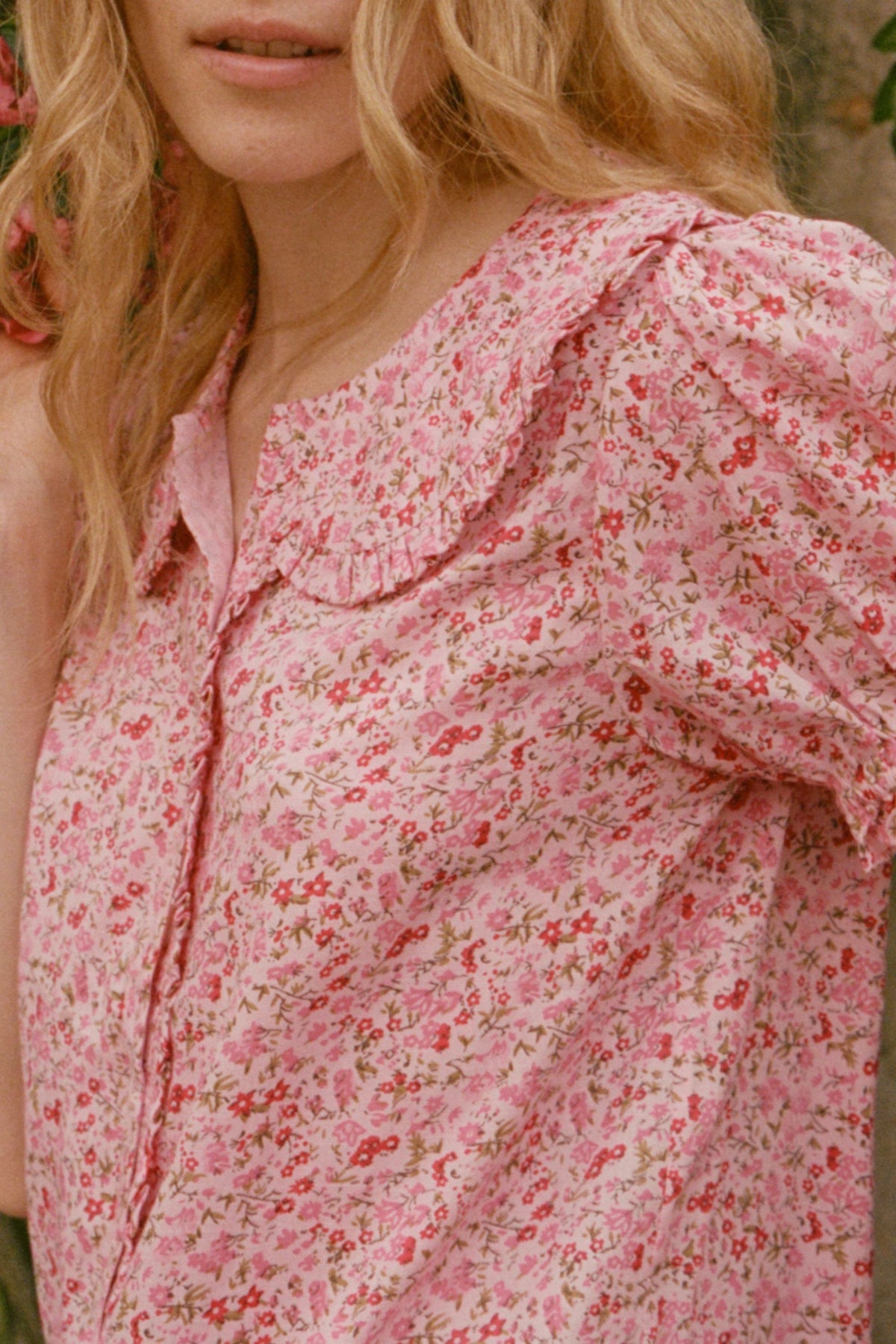 Billie Blouse in Millie Rose