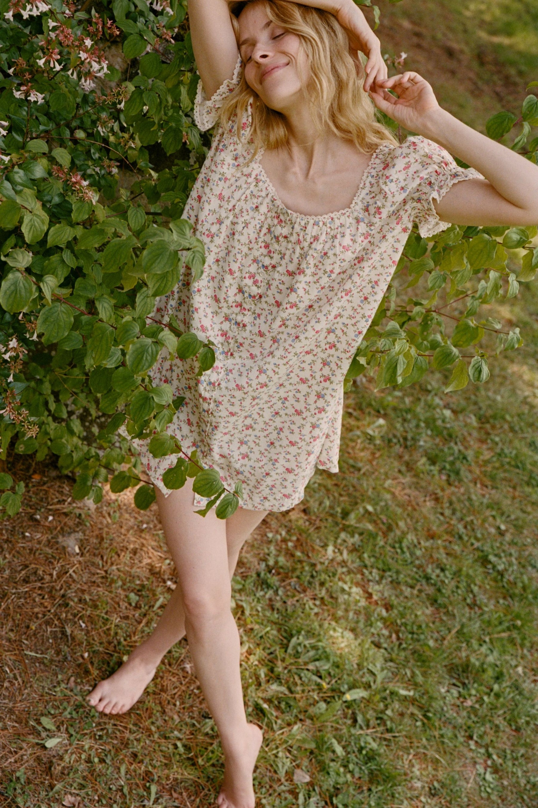 Naya Mini Dress in Henri Vine
