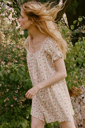 Naya Mini Dress in Henri Vine