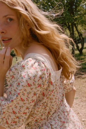 Mila Midi Dress in Henri Vine
