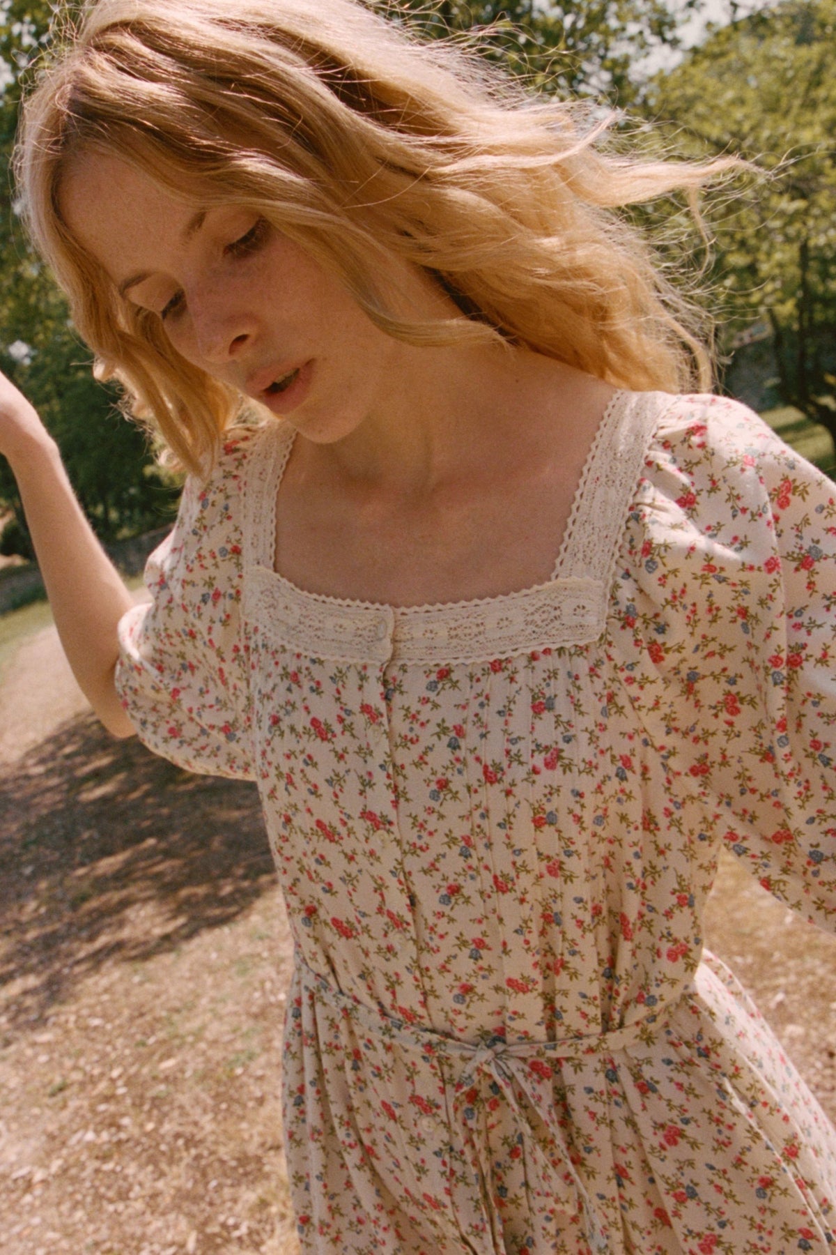Mila Midi Dress in Henri Vine