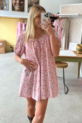 Sundress in Blossom Pink Floral