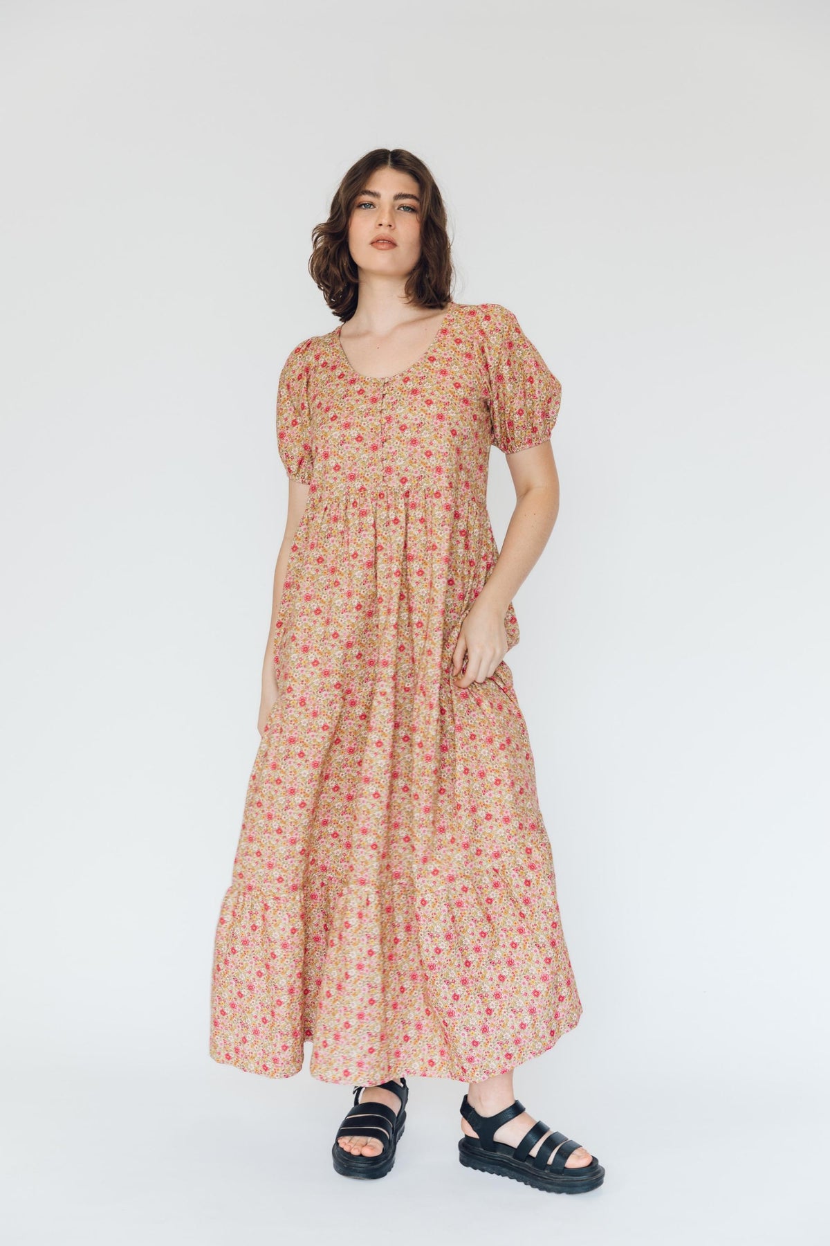 Lottie Dress in Summer Rose