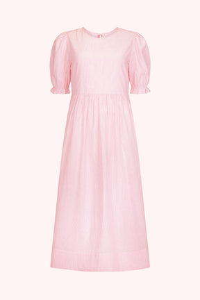 Mimi Midi Dress in Rosewater Stripe