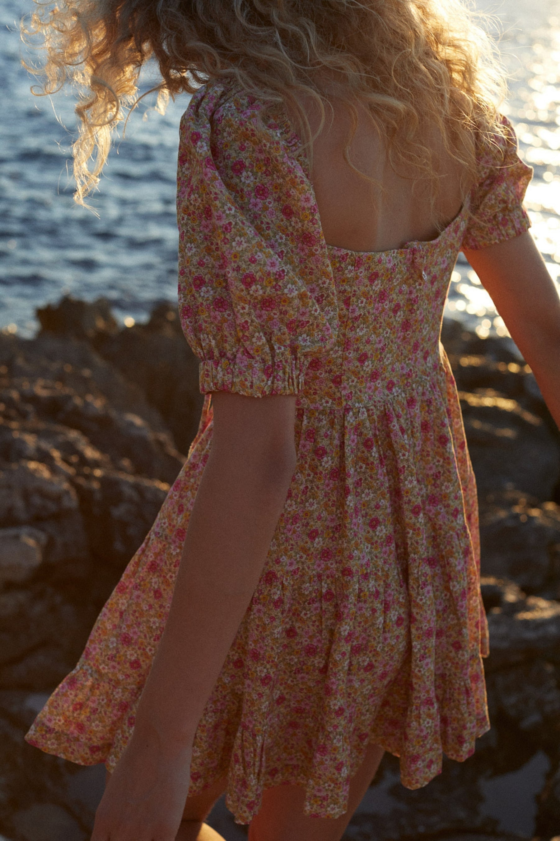Margot Mini Dress in Summer Rose
