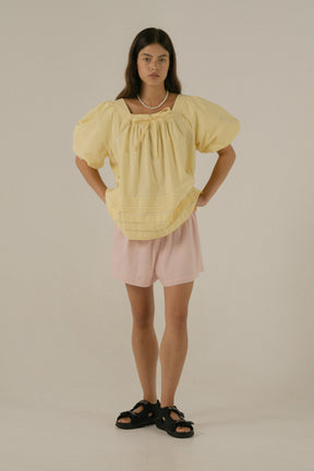Celine Blouse in Buttercup Yellow