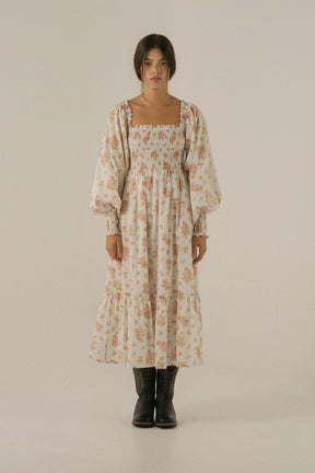 Jane Dress in Della Floral Blush