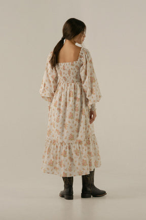 Jane Dress in Della Floral Blush