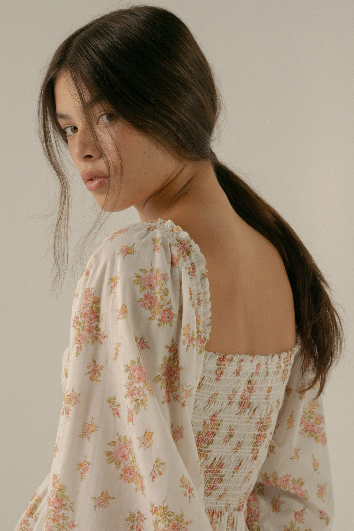 Jane Dress in Della Floral Blush