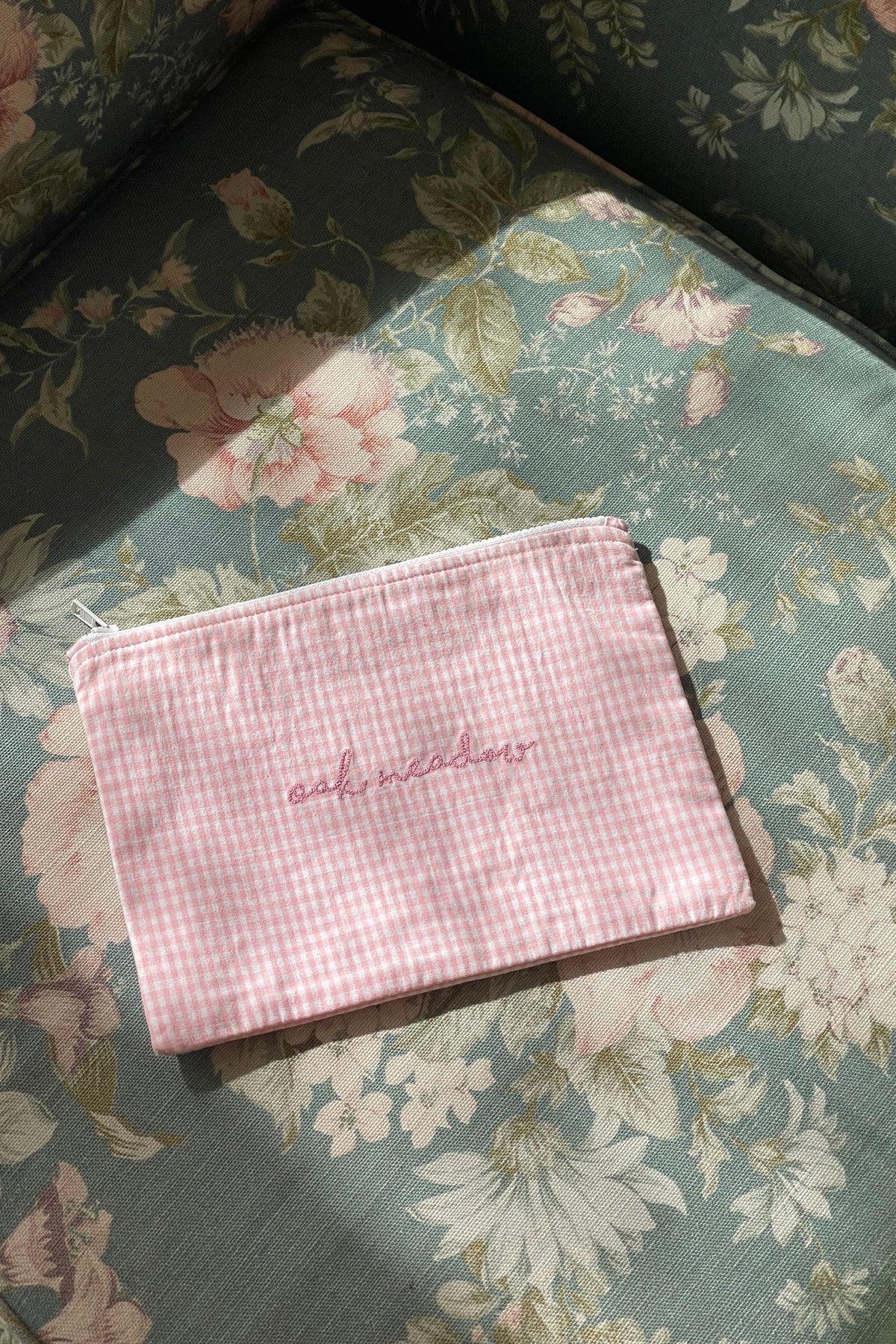 Oak Meadow Purse Bag in Baby Pink Gingham