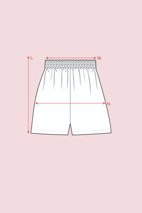 Marni Short in Rosewater Stripe