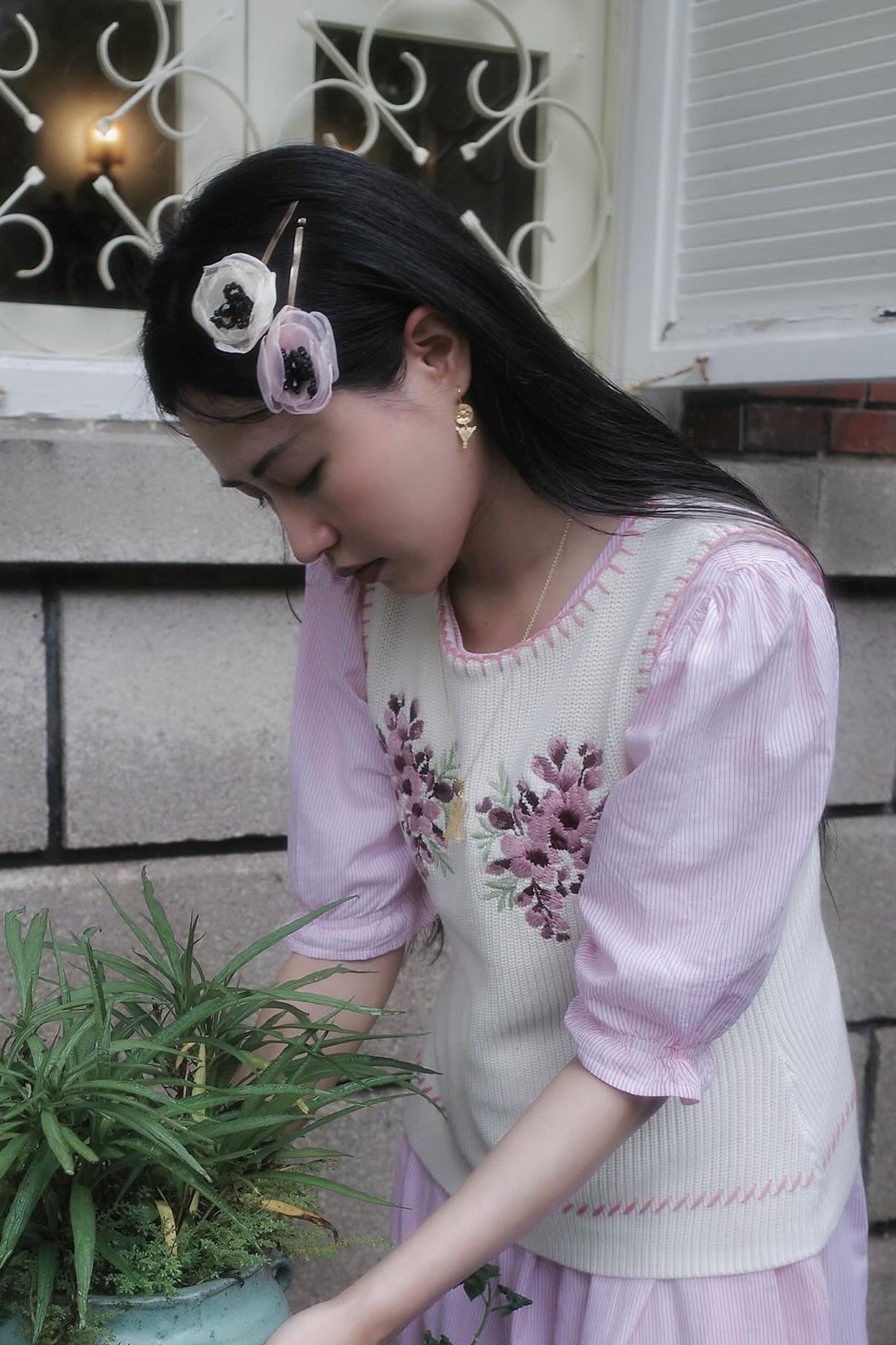Clara Vest in Oat