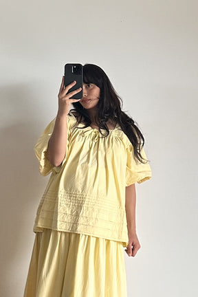 Celine Blouse in Buttercup Yellow