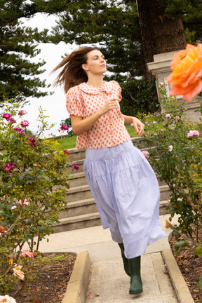 Billie Blouse in Strawberry Thistle