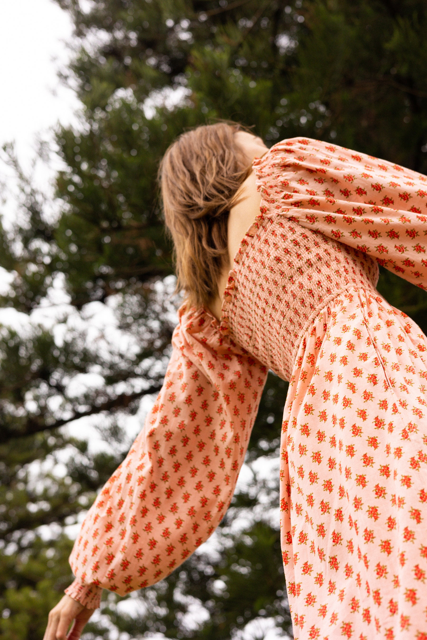 Jane Dress in Strawberry Thistle