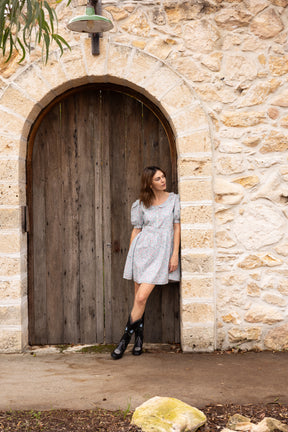 Daphne Dress in Cornflower Meadow