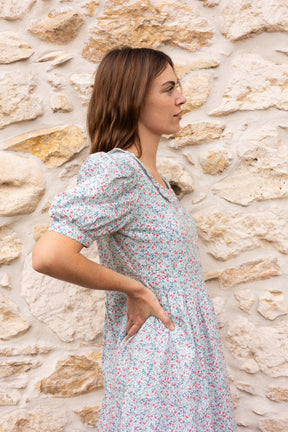 Daphne Dress in Cornflower Meadow