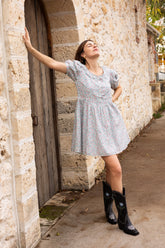 Daphne Dress in Cornflower Meadow