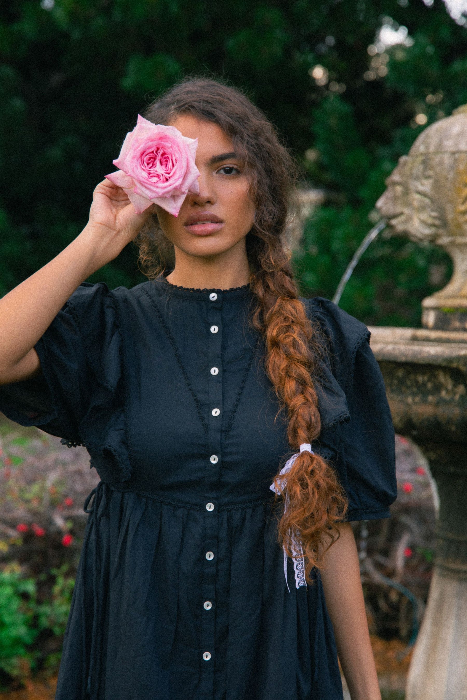 Rumi Mini Dress in Midnight Noir