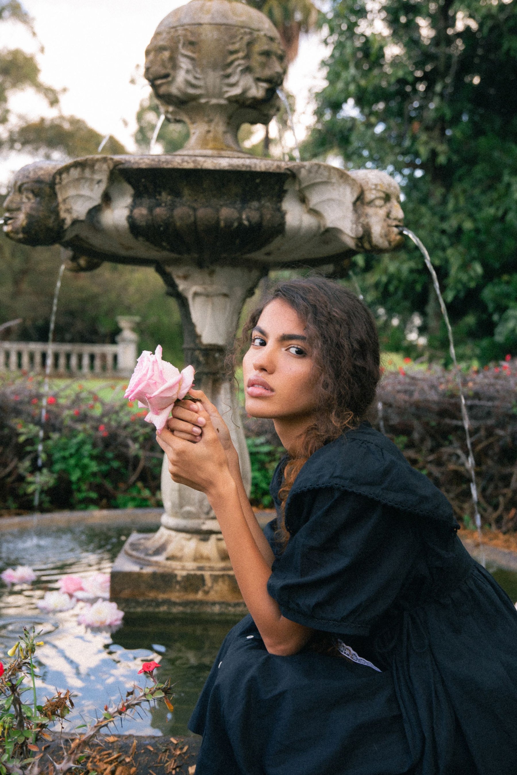 Rumi Mini Dress in Midnight Noir