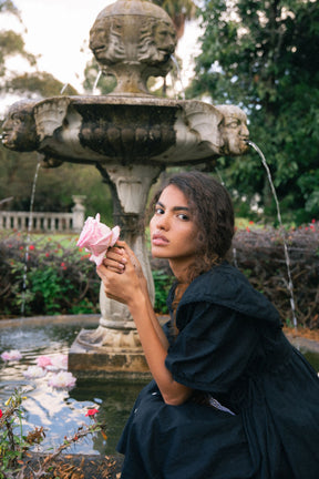 Rumi Mini Dress in Midnight Noir