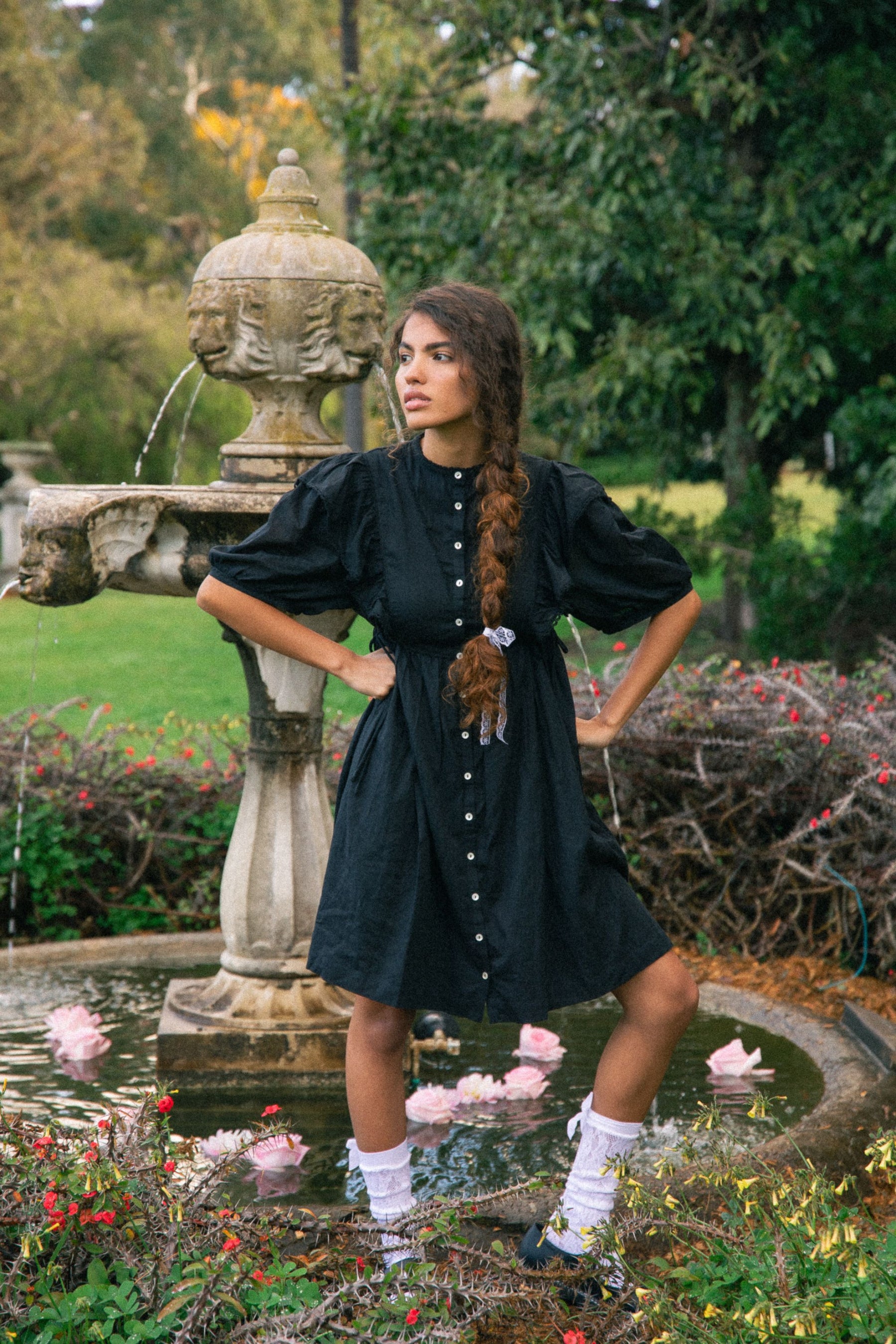 Rumi Mini Dress in Midnight Noir