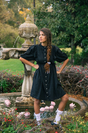 Rumi Mini Dress in Midnight Noir