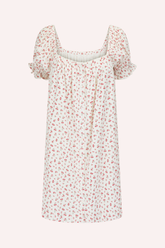 Naya Mini dress in Red Rosebud Flower