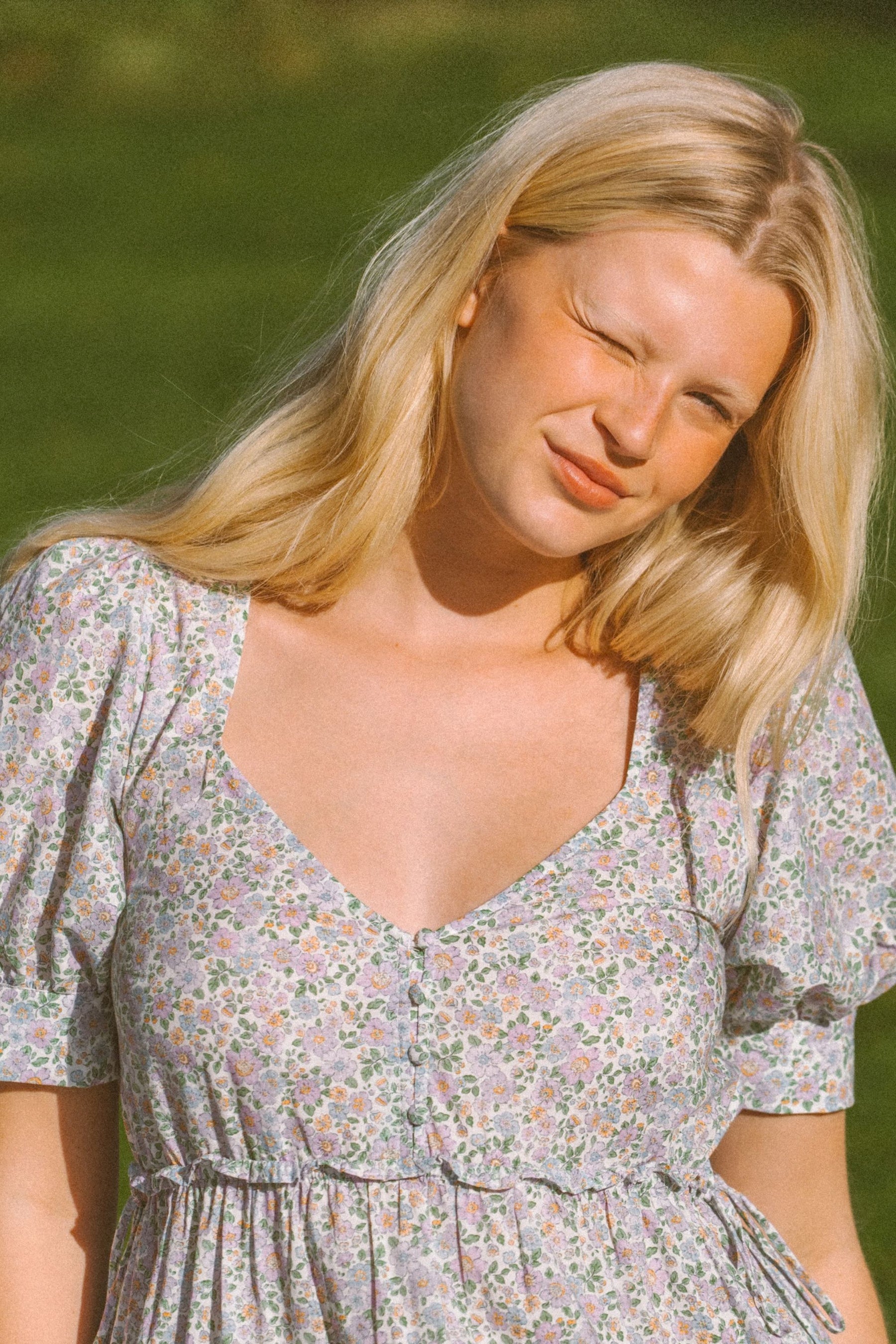 Ulla Dress In Spring Lavender Floral