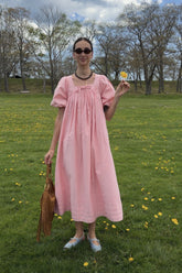 Celine Midi Dress in Flora Pink