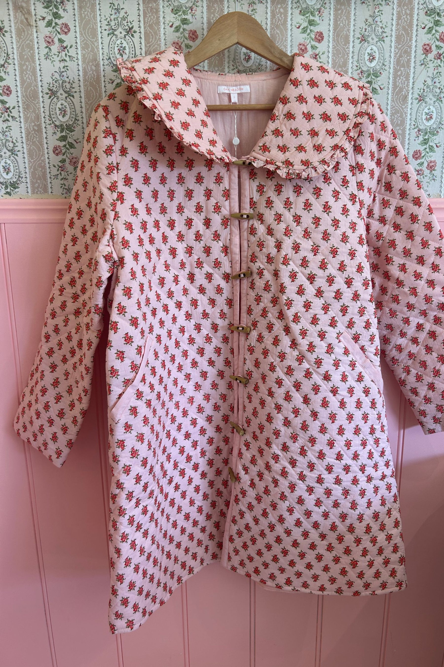 Montana Quilted Jacket in Strawberry Thistle- Sample